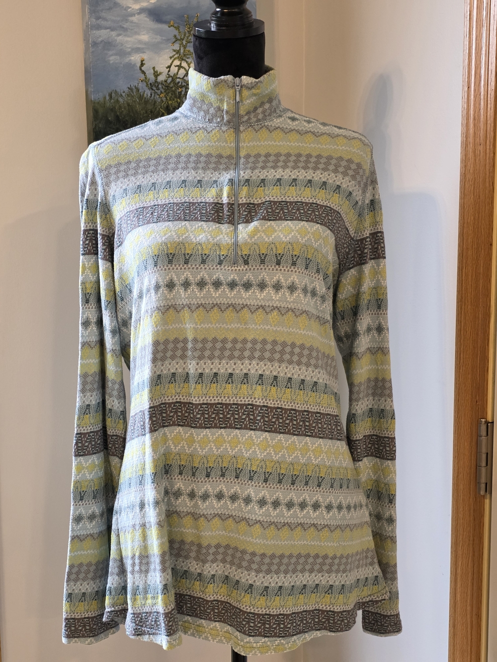 Woolrich, Geometric Nordic/ Fair Isle style knit design- Women's Large